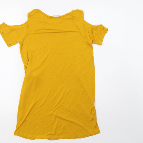Zara Womens Yellow   Basic T-Shirt Size S