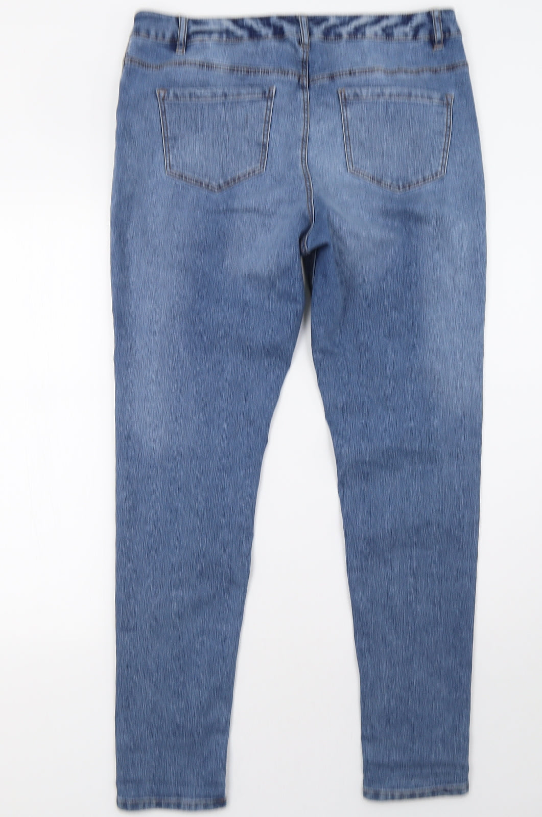 George Womens Beige  Denim Straight Jeans Size 16 L24 in