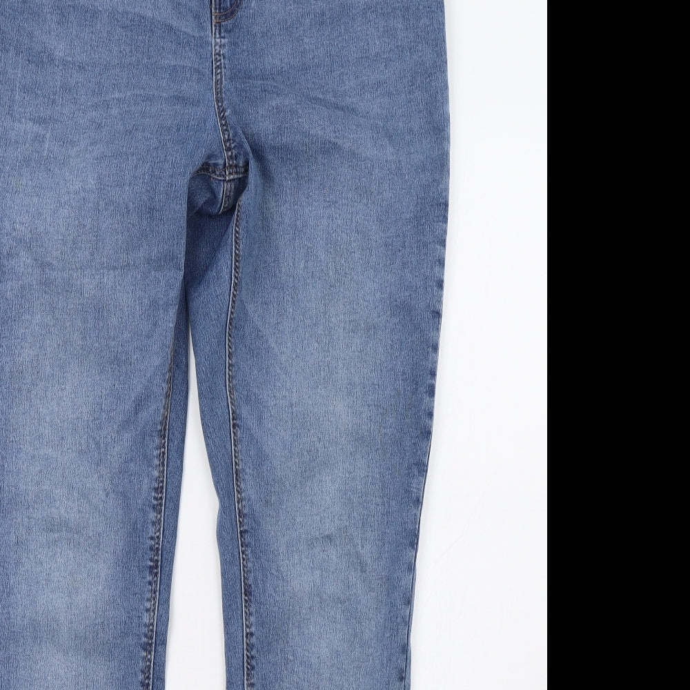 George Womens Beige  Denim Straight Jeans Size 16 L24 in