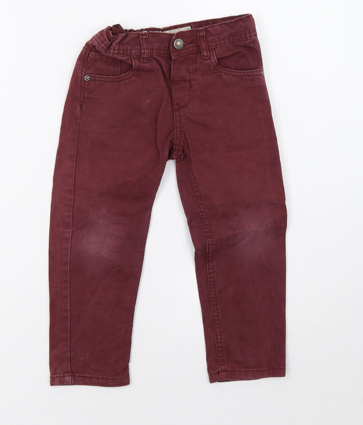 Primark Girls Purple Denim Straight Jeans Size 3-4 Years