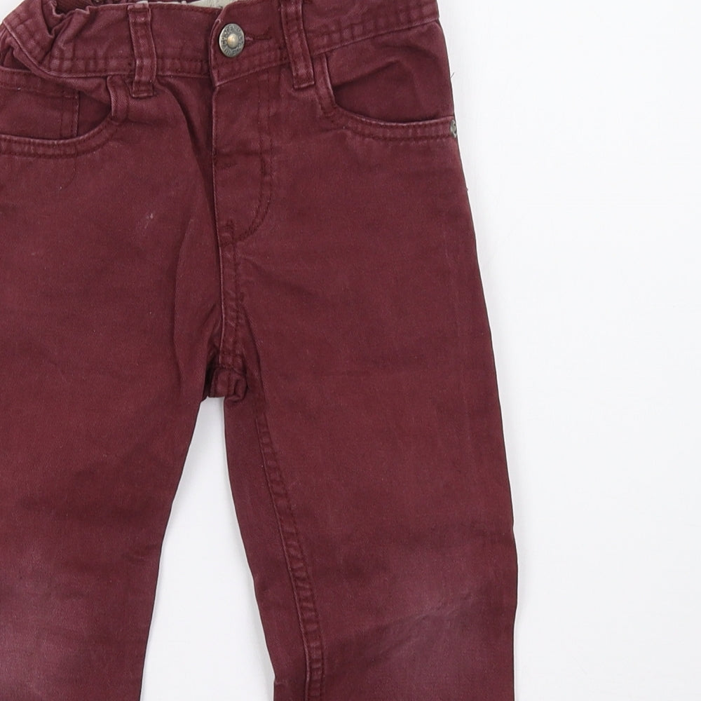 Primark Girls Purple  Denim Straight Jeans Size 3-4 Years