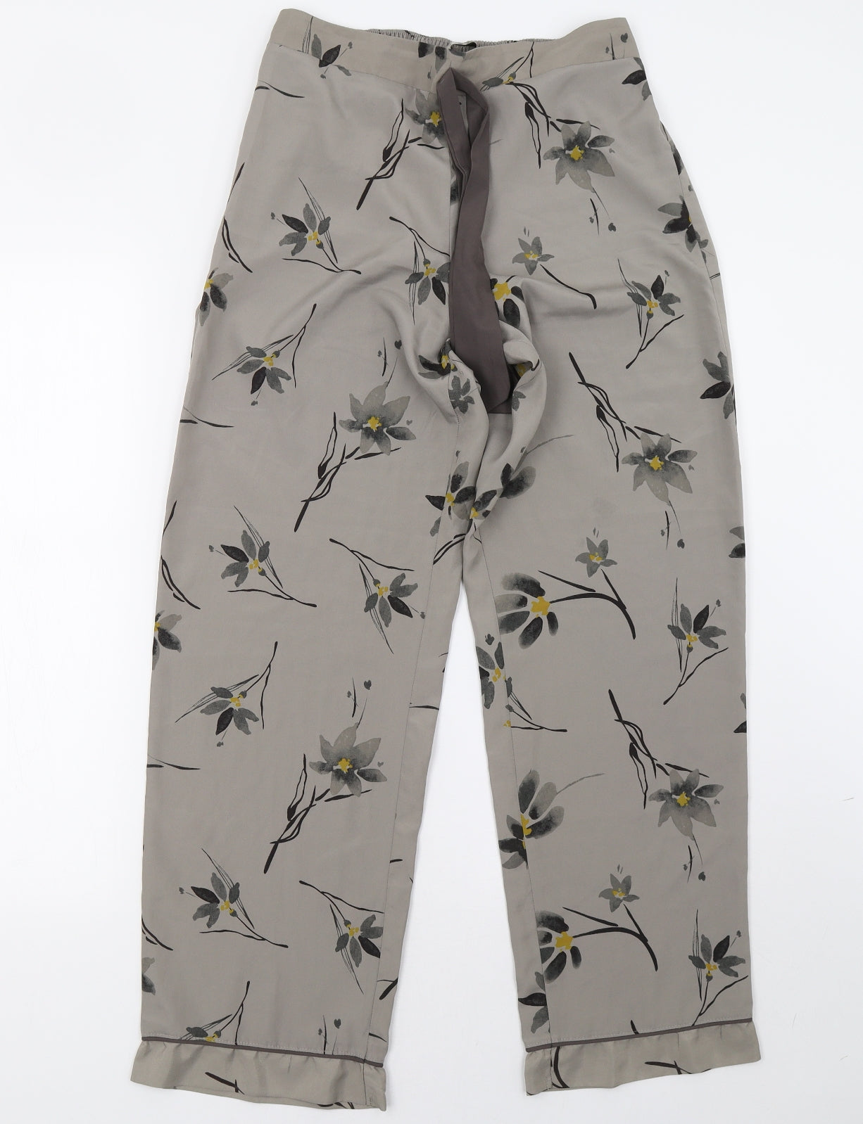 Sainsburys Womens Grey Floral   Pyjama Pants Size 8
