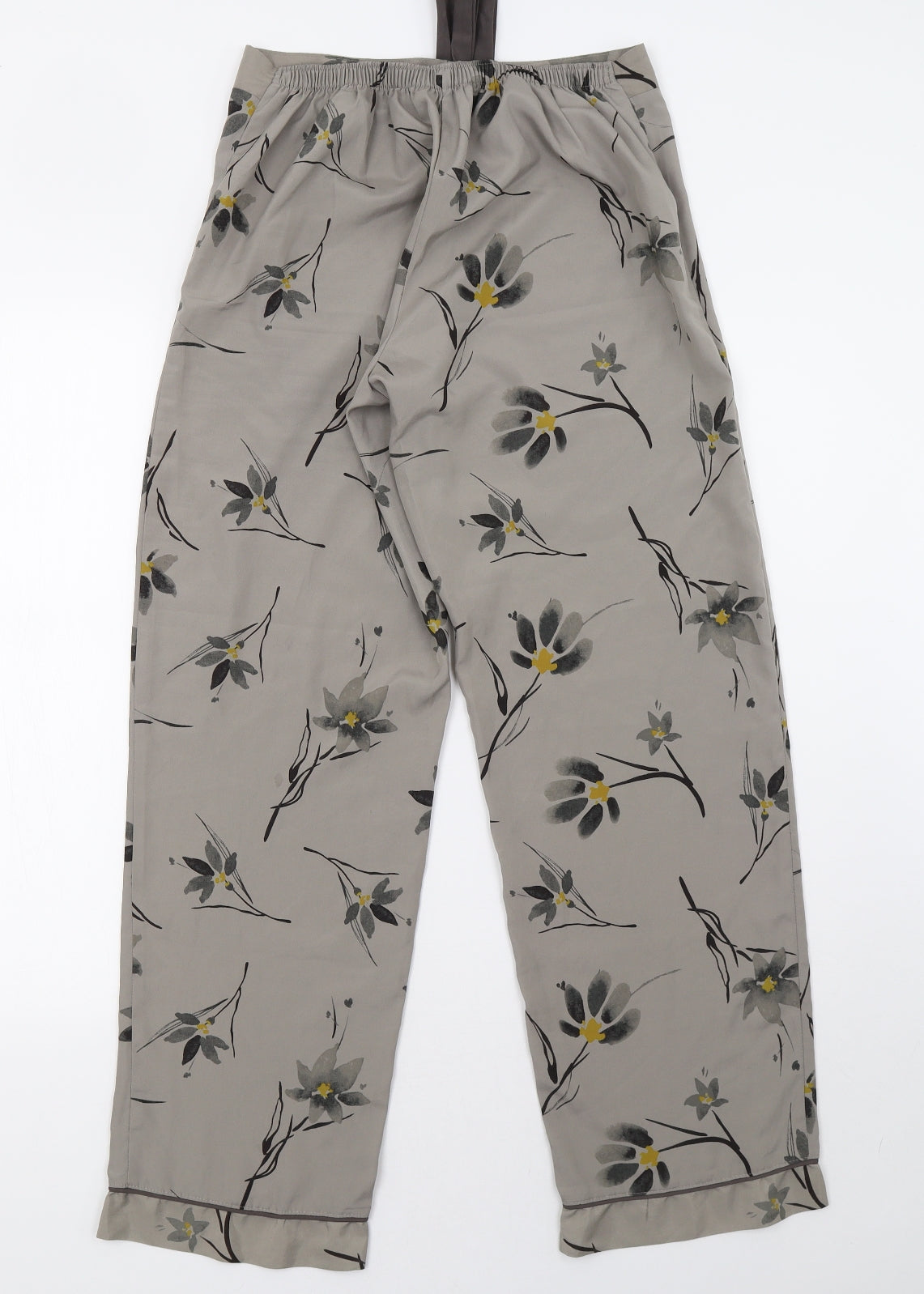Sainsburys Womens Grey Floral   Pyjama Pants Size 8