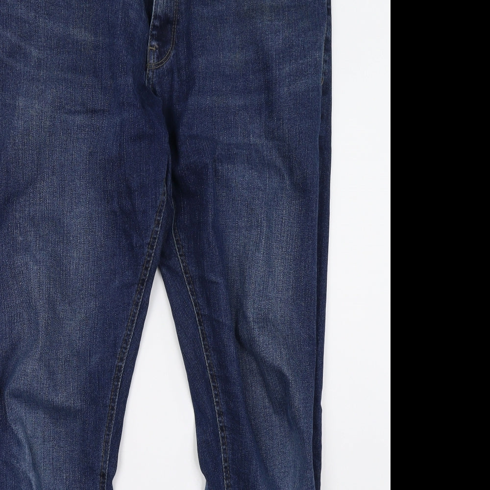 NEXT Mens Blue  Denim Straight Jeans Size 34 L33 in