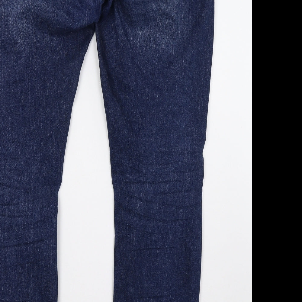 NEXT Mens Blue  Denim Straight Jeans Size 34 L33 in
