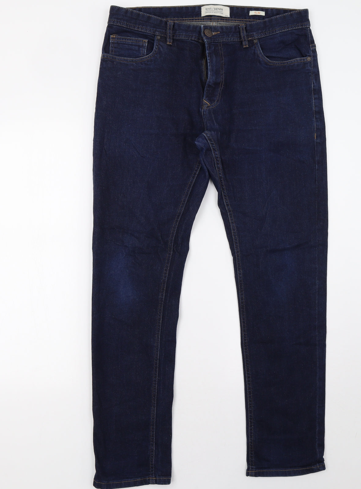 Matalan Mens Blue  Denim Straight Jeans Size 34 L31 in