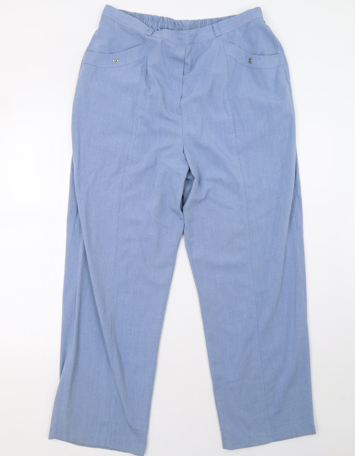 Bonmarché Womens Blue   Trousers  Size 18 L30 in