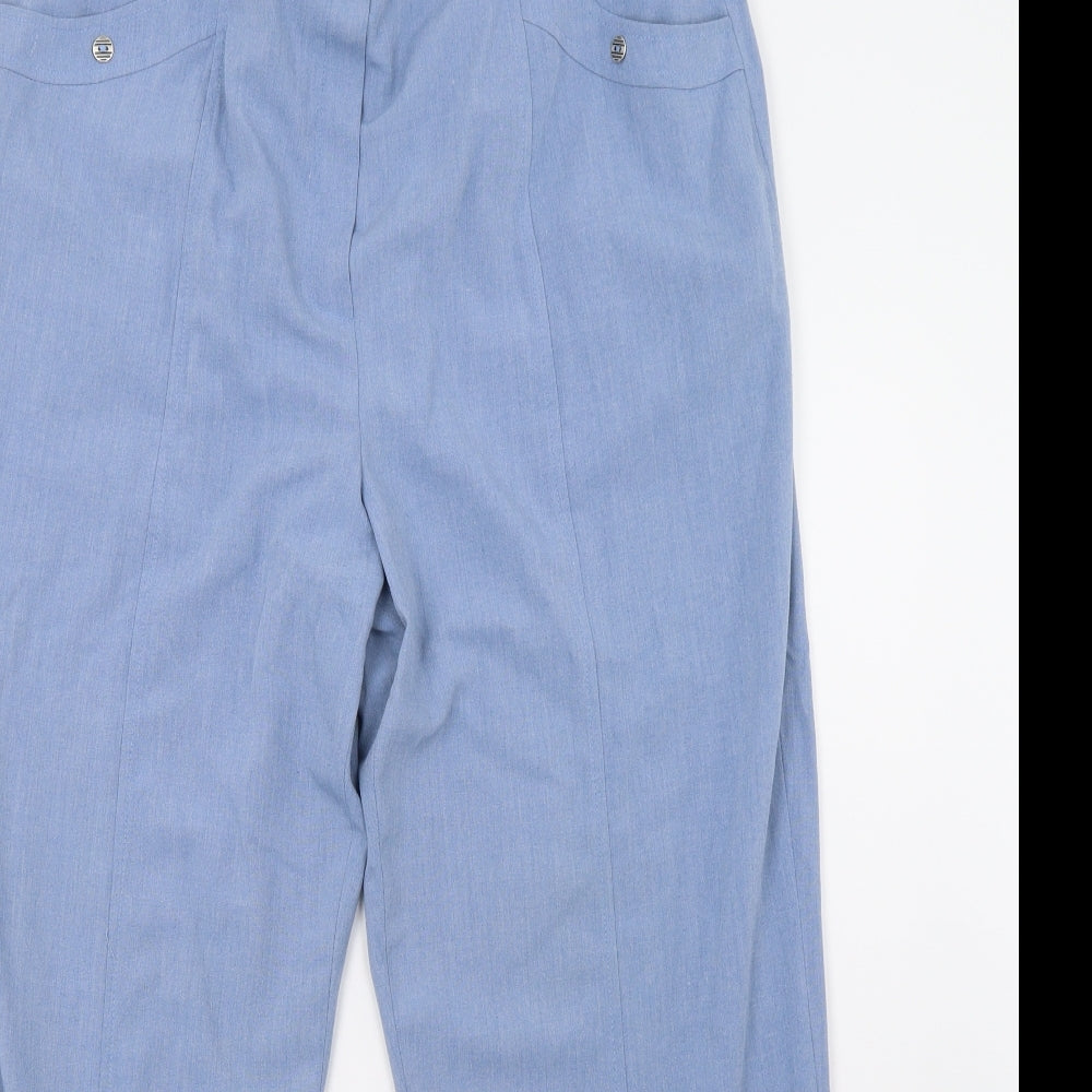 Bonmarché Womens Blue   Trousers  Size 18 L30 in