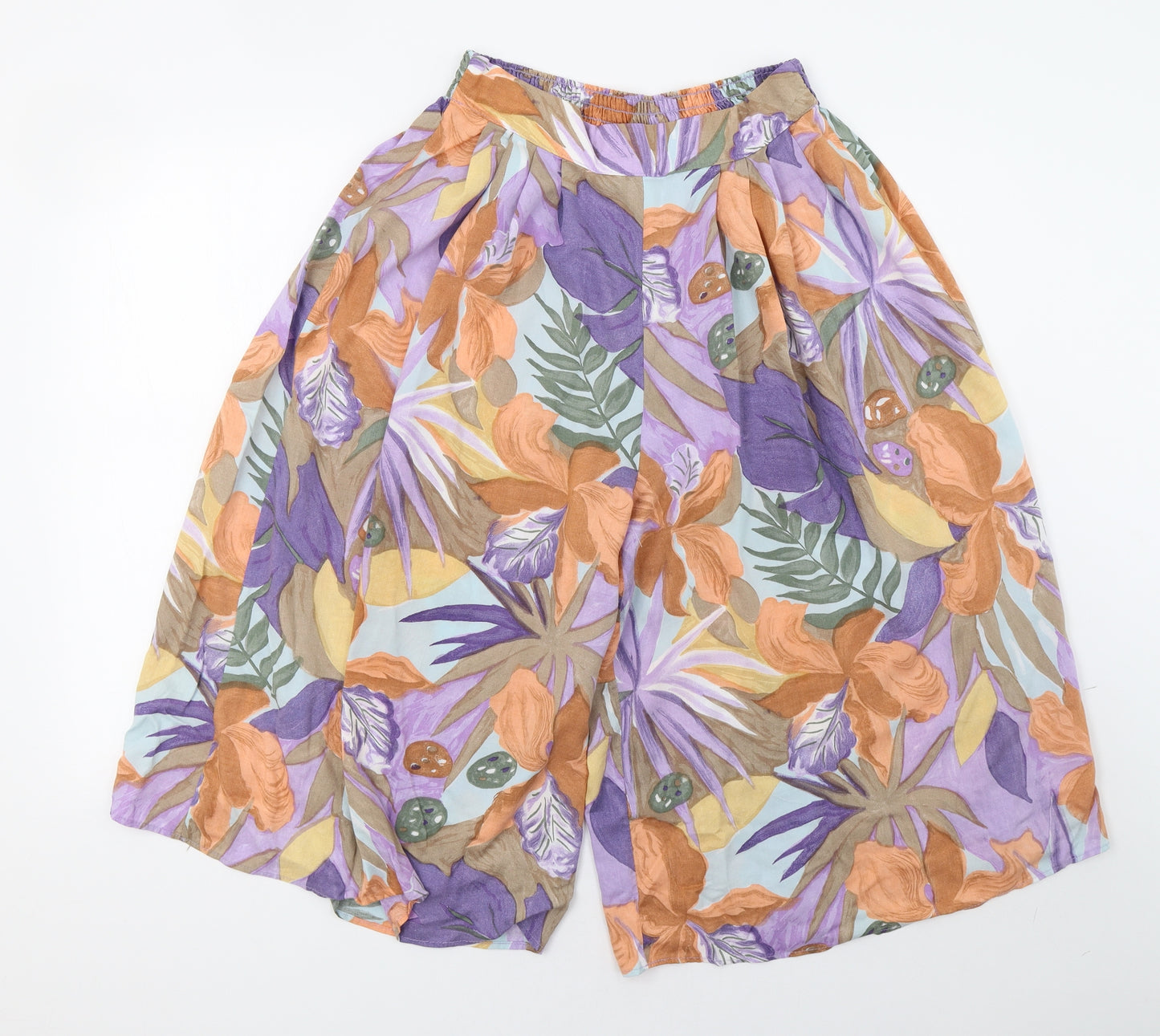 Marks and Spencer Womens Multicoloured Floral  Sailor Shorts Size 14