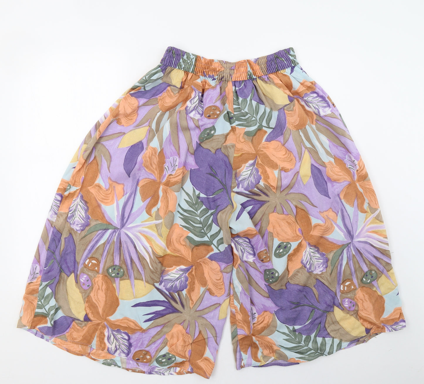 Marks and Spencer Womens Multicoloured Floral  Sailor Shorts Size 14