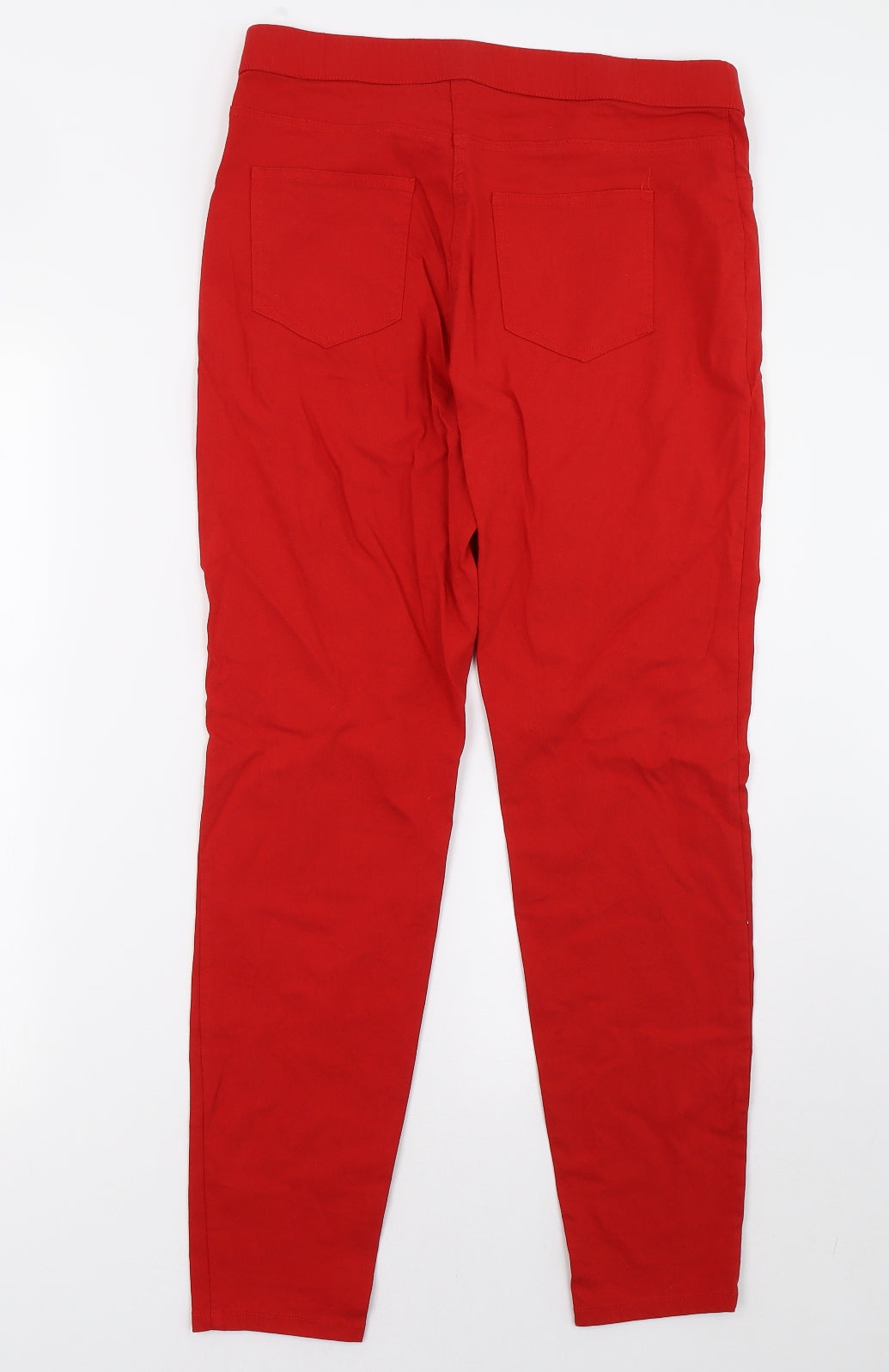 Zac & Rachel Womens Red   Jegging Trousers Size 12 L29 in