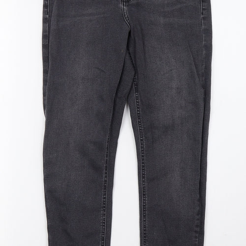 Topshop Womens Grey  Denim Skinny Jeans Size 28 L30 in