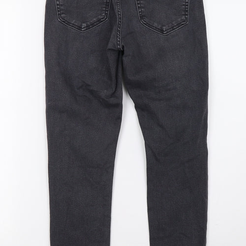 Topshop Womens Grey  Denim Skinny Jeans Size 28 L30 in