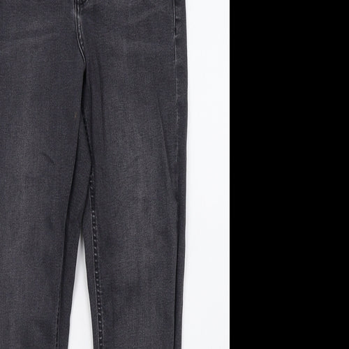 Topshop Womens Grey  Denim Skinny Jeans Size 28 L30 in