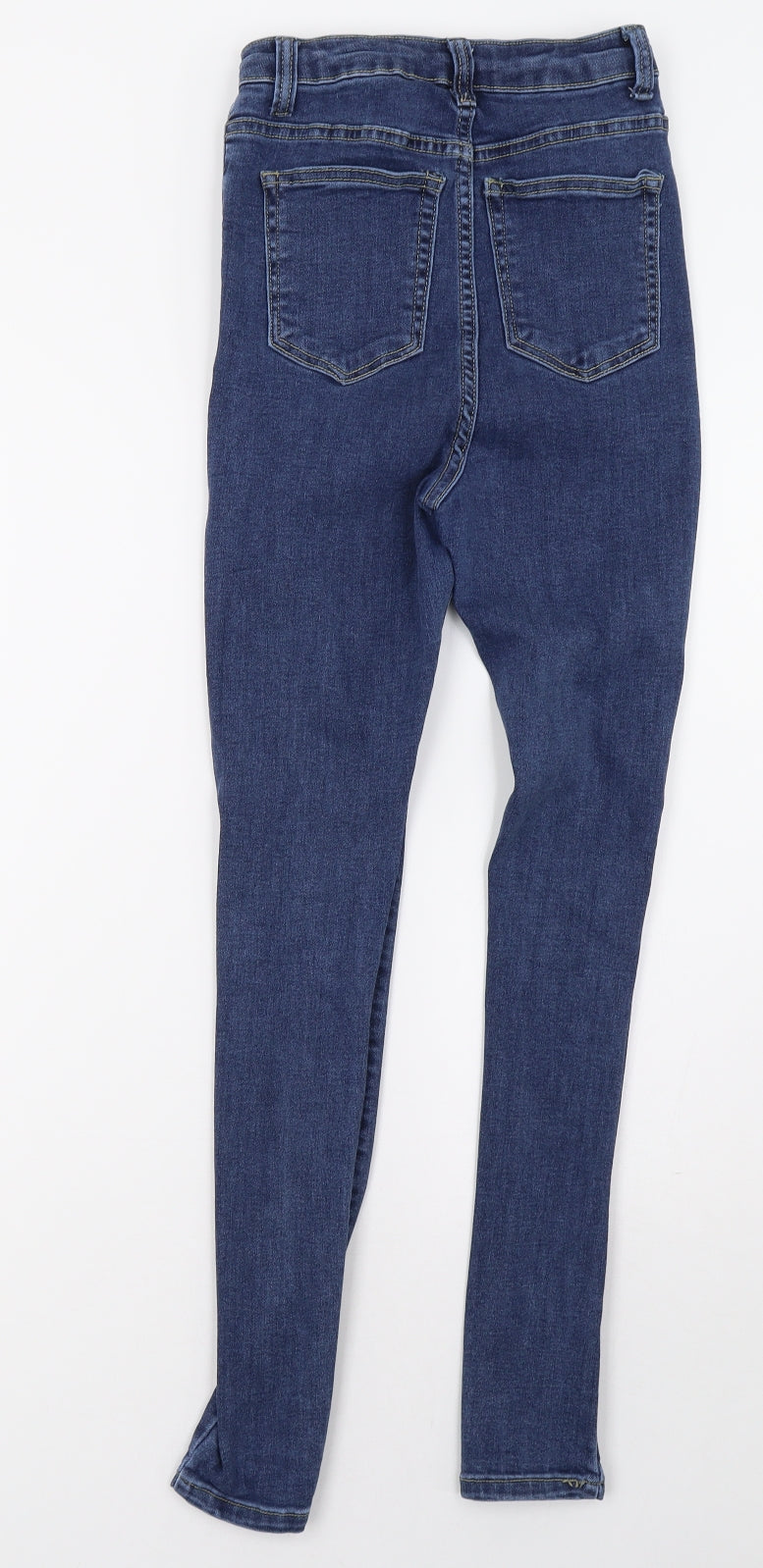 PRETTYLITTLETHING Womens Blue  Denim Skinny Jeans Size 8 L30 in