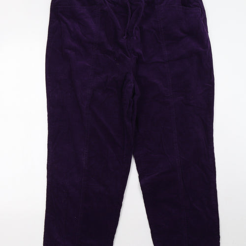 EWM Womens Purple   Trousers  Size 18 L29 in