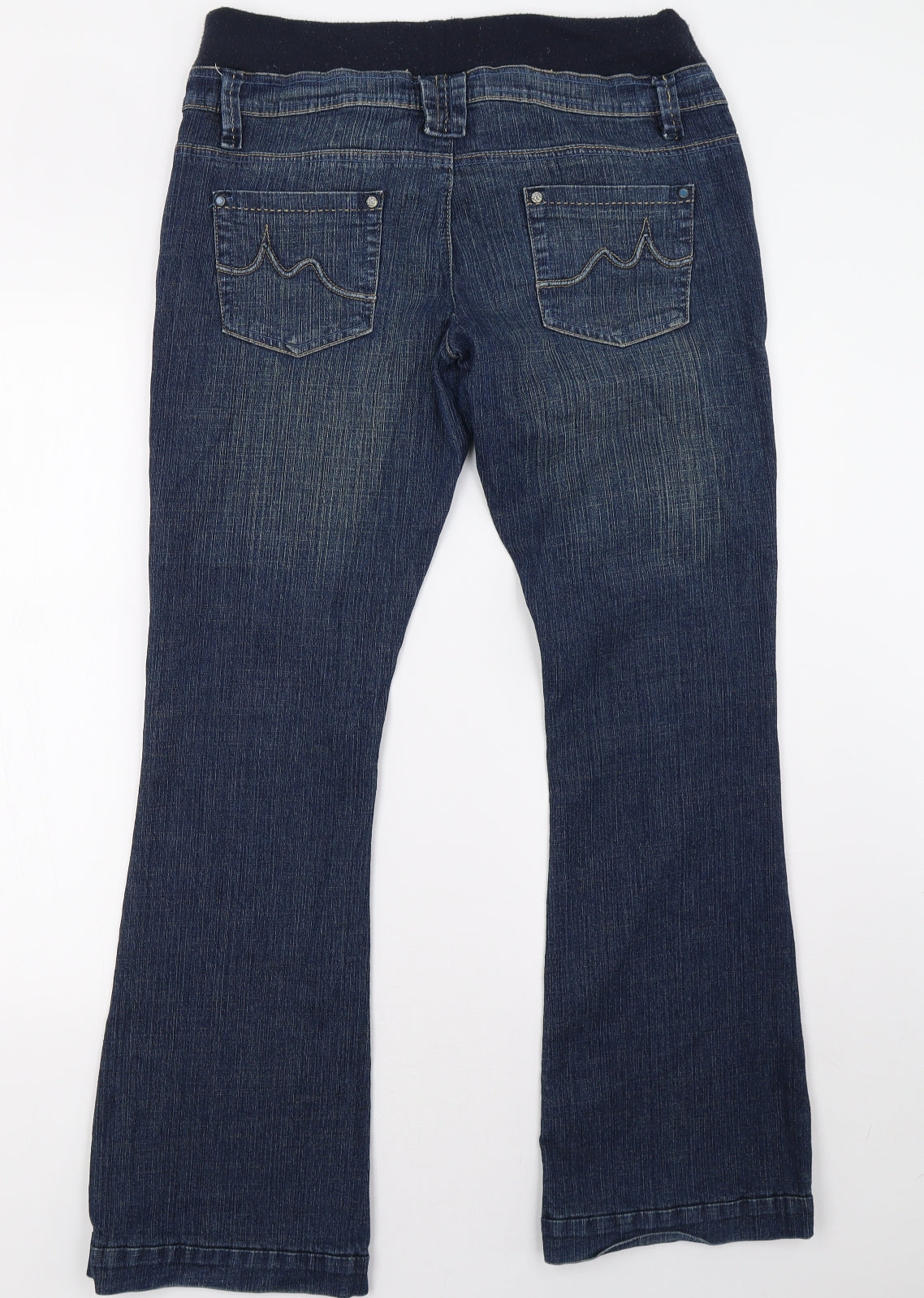 Dorothy Perkins Womens Blue  Denim Straight Jeans Size 12 L31 in