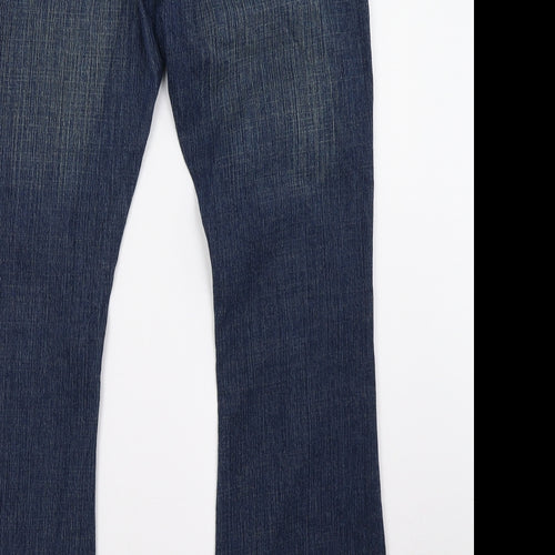 Dorothy Perkins Womens Blue  Denim Straight Jeans Size 12 L31 in