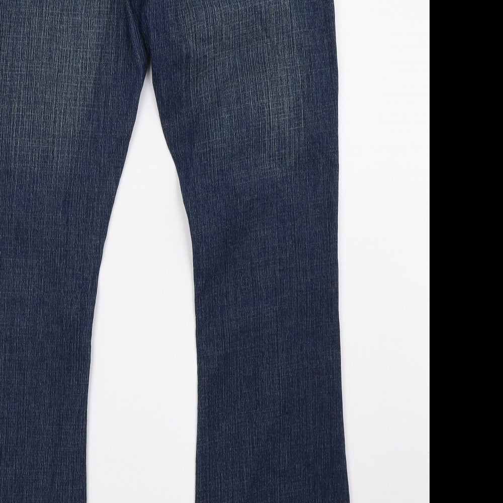 Dorothy Perkins Womens Blue  Denim Straight Jeans Size 12 L31 in