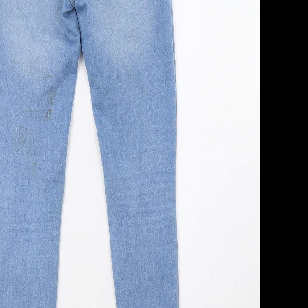 Primark Womens Blue  Denim Skinny Jeans Size 6 L29 in