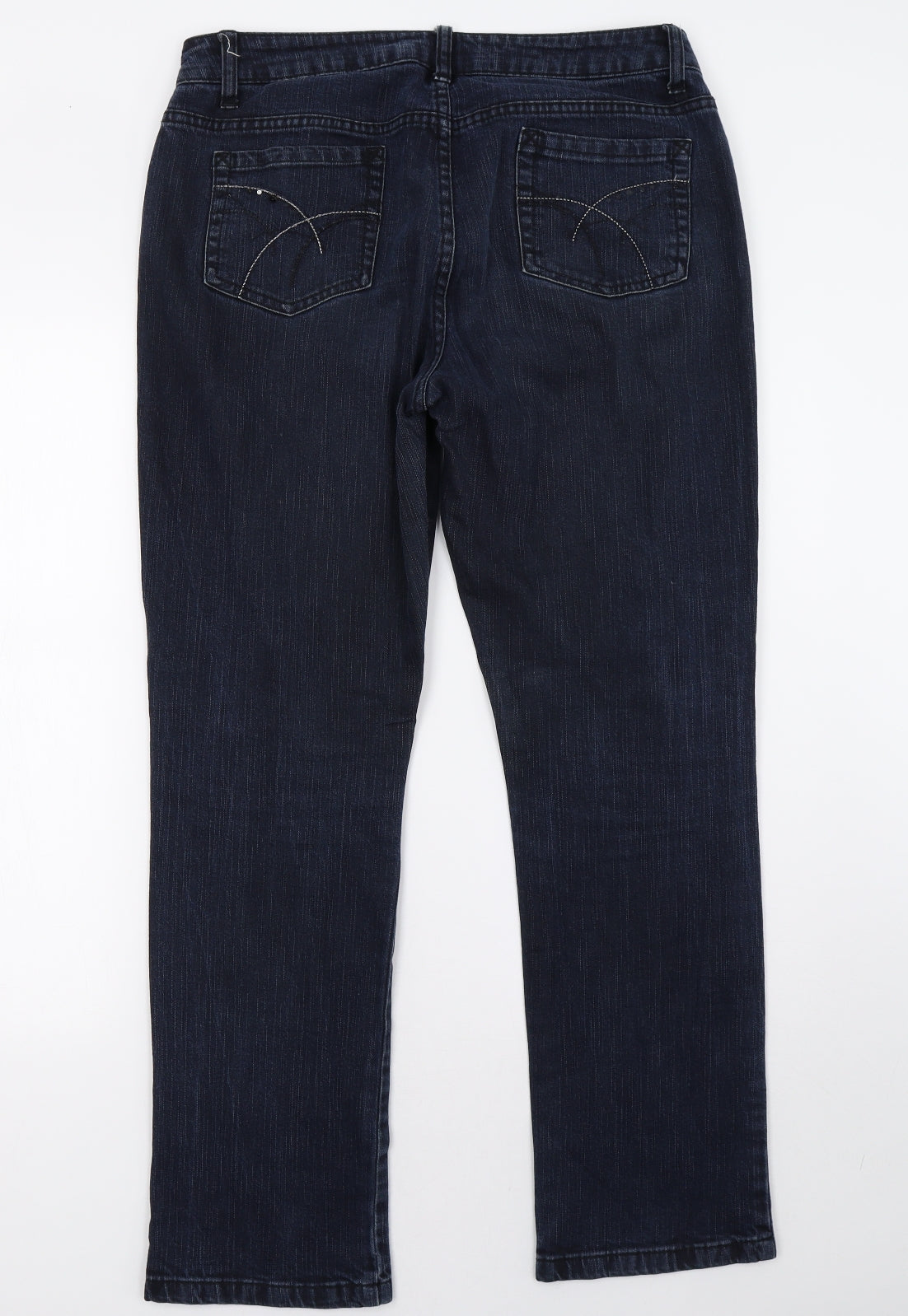 George Womens Blue  Denim Straight Jeans Size 14 L32 in