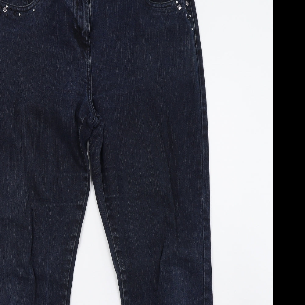 George Womens Blue  Denim Straight Jeans Size 14 L32 in