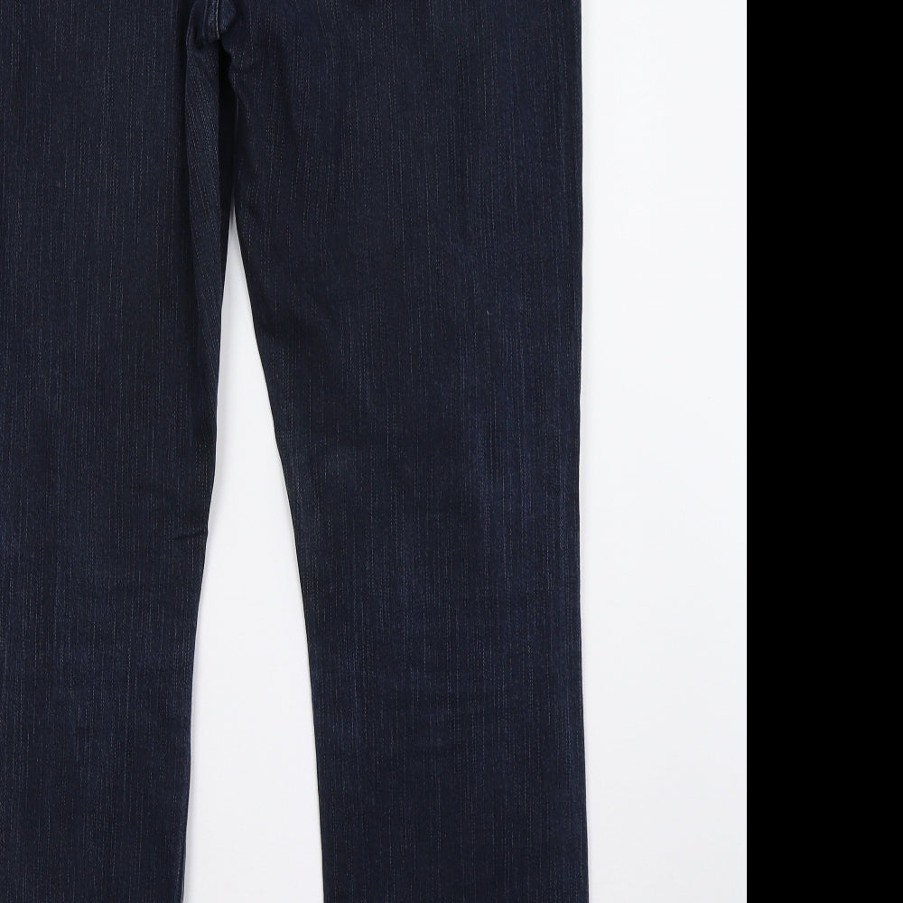 George Womens Blue  Denim Straight Jeans Size 14 L32 in