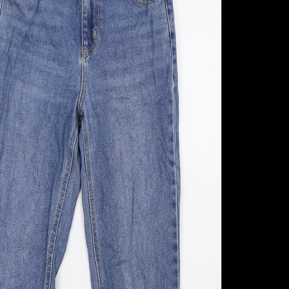 Preworn Womens Blue  Denim Straight Jeans Size 6 L27 in