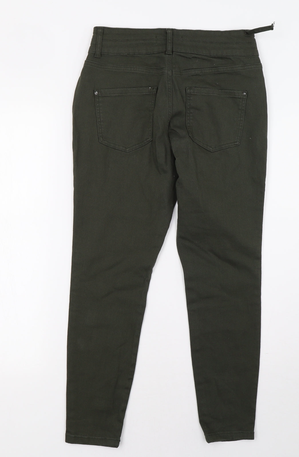 Dorothy Perkins Womens Green  Denim Straight Jeans Size 12 L28 in