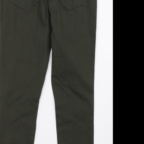 Dorothy Perkins Womens Green  Denim Straight Jeans Size 12 L28 in