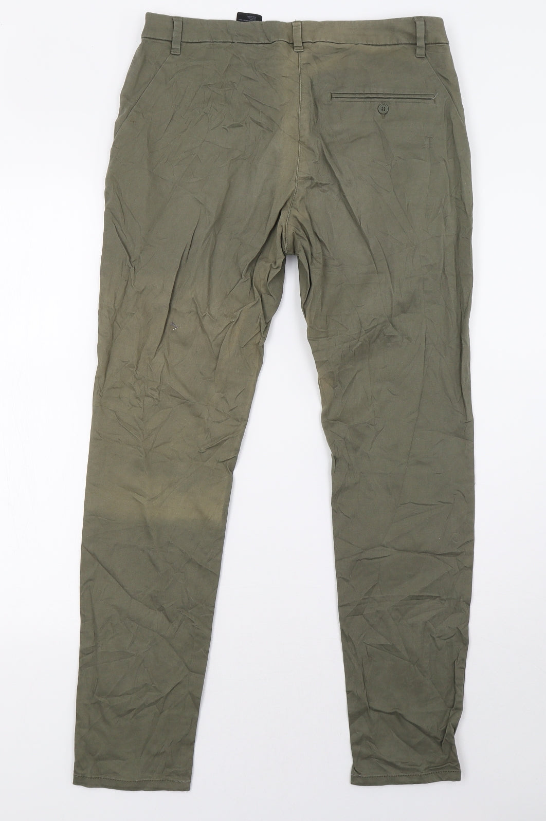 H&M Womens Green   Trousers  Size 10 L30 in