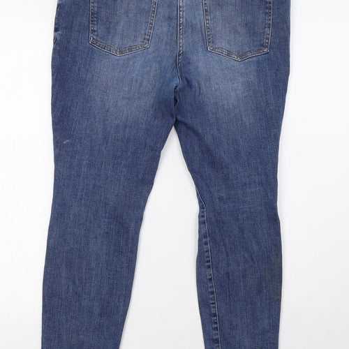 NEXT Womens Blue  Denim Straight Jeans Size 14 L28 in