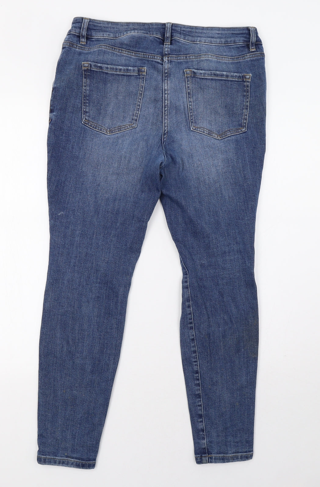 NEXT Womens Blue  Denim Straight Jeans Size 14 L28 in