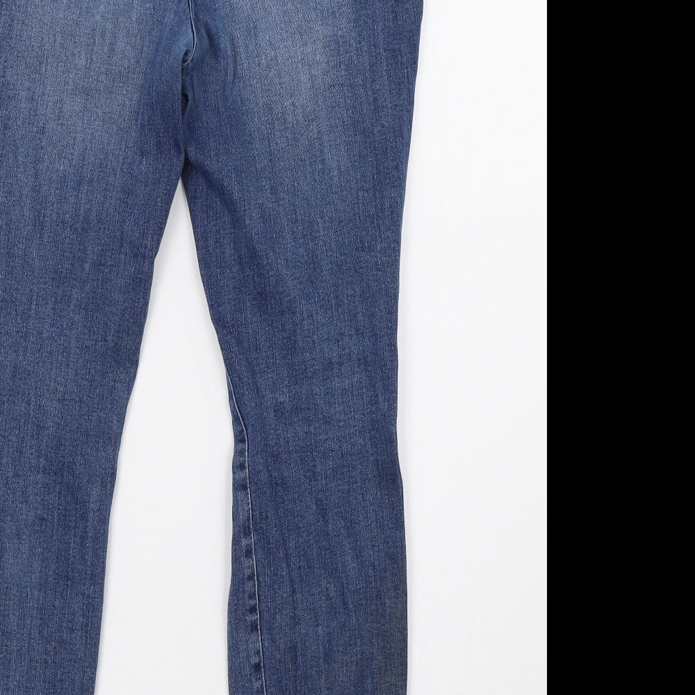 NEXT Womens Blue  Denim Straight Jeans Size 14 L28 in
