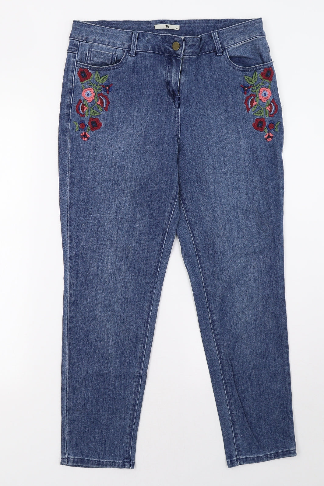 Sainsburys Womens Blue  Denim Straight Jeans Size 12 L29 in
