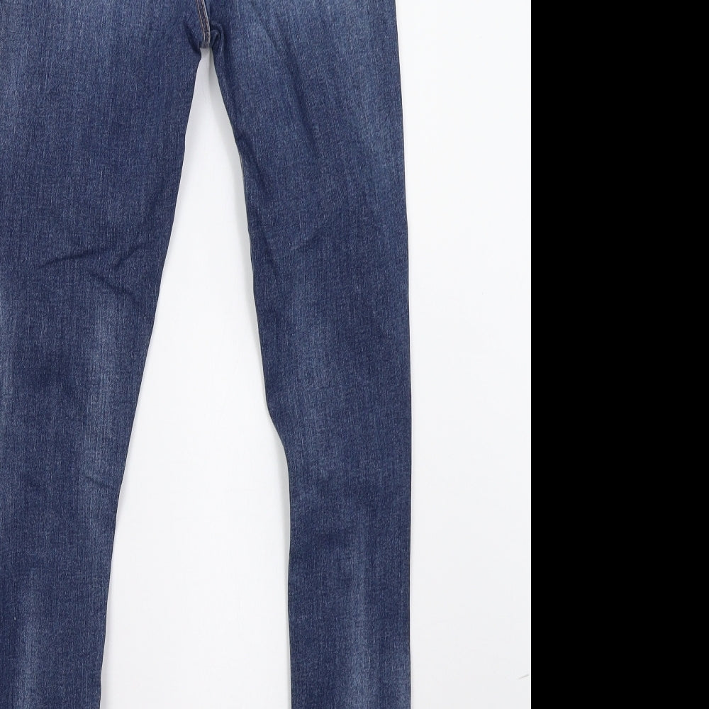 Primark Womens Blue  Denim Straight Jeans Size 8 L28 in