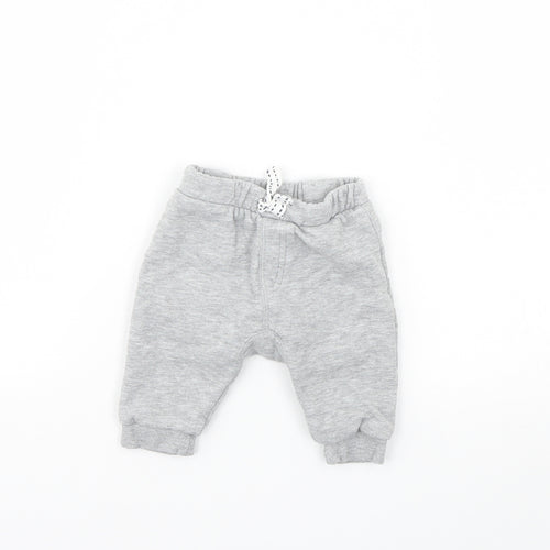 Nutmeg Baby Grey   Jogger Trousers Size 0-3 Months