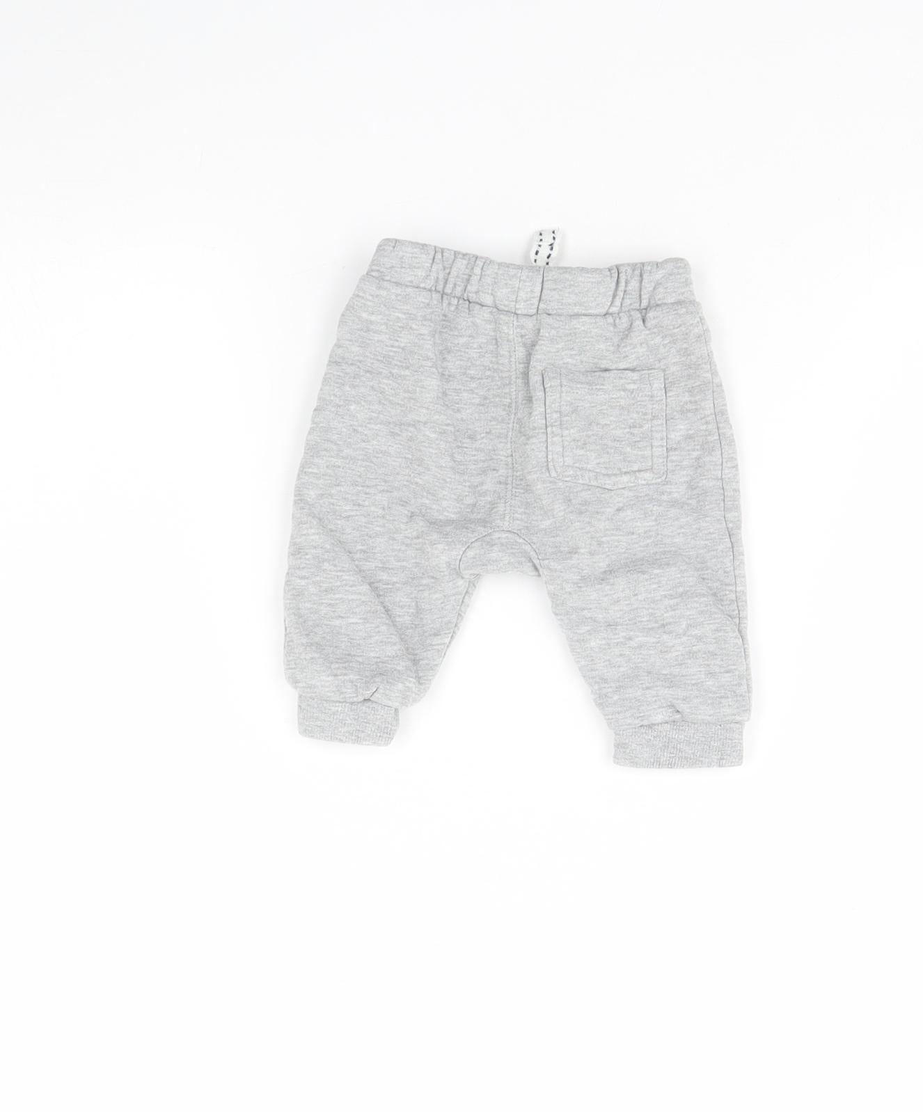 Nutmeg Baby Grey   Jogger Trousers Size 0-3 Months