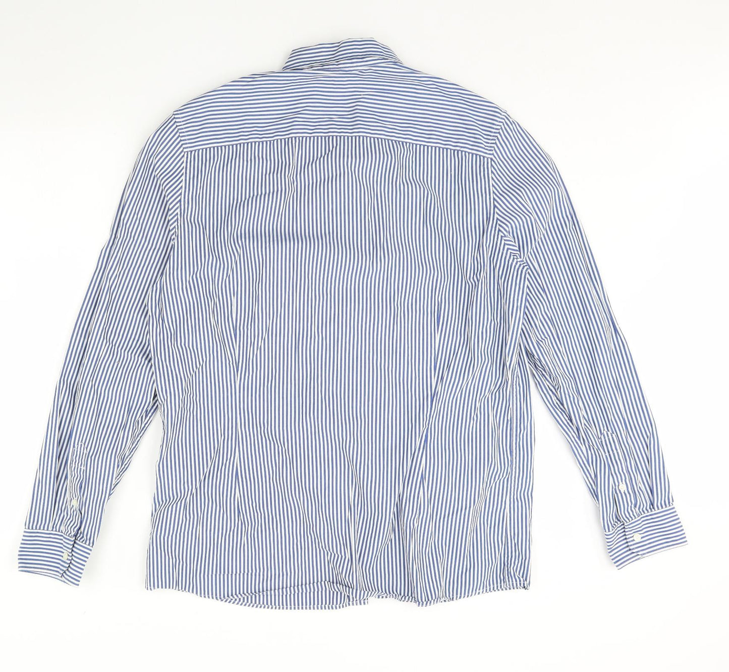 NEXT Mens Black Striped   Dress Shirt Size L