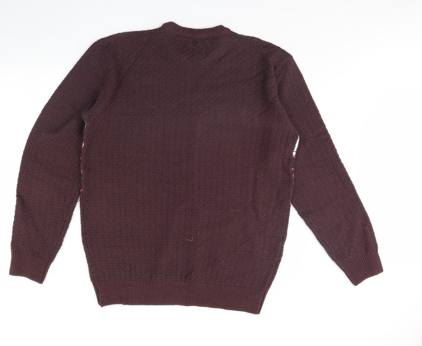 Charles Wilson Mens Purple   Pullover Jumper Size XL  - Christmas jumper