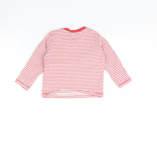 F&F Baby Red Striped  Basic T-Shirt Size 9-12 Months  - I am the Future