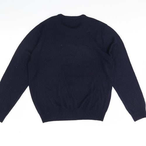 George Mens Blue   Pullover Jumper Size M  - Christmas jumper
