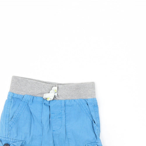 Cherokee Boys Blue Striped  Chino Shorts Size 4 Years