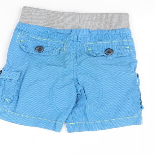 Cherokee Boys Blue Striped  Chino Shorts Size 4 Years