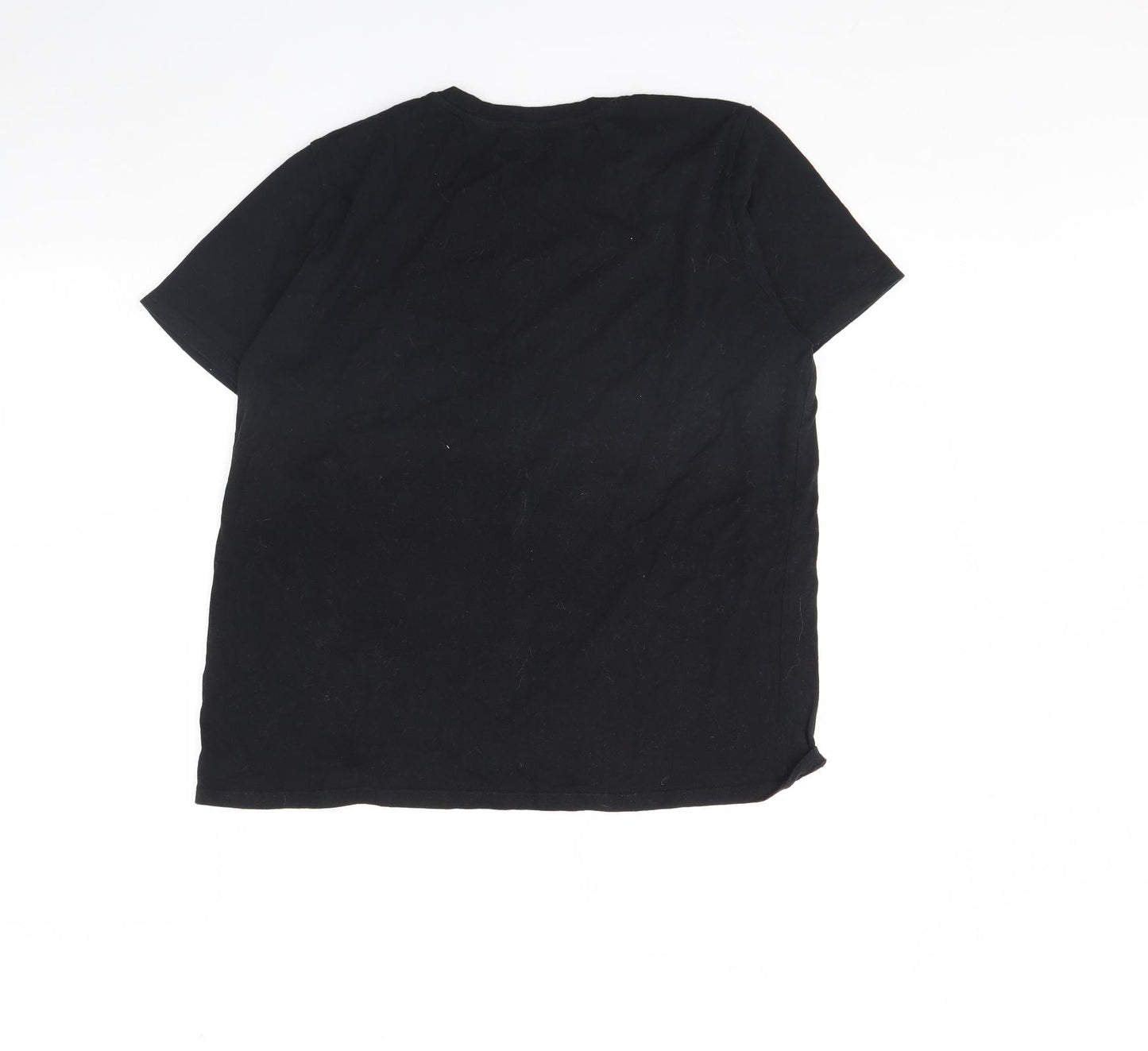 Universal Womens Black   Basic T-Shirt Size 16  - The Clash