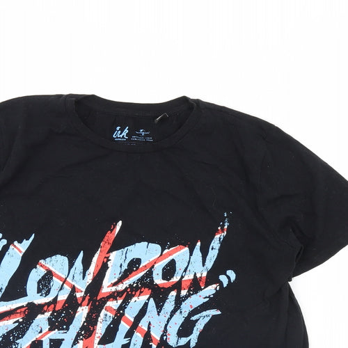 Universal Womens Black   Basic T-Shirt Size 16  - The Clash