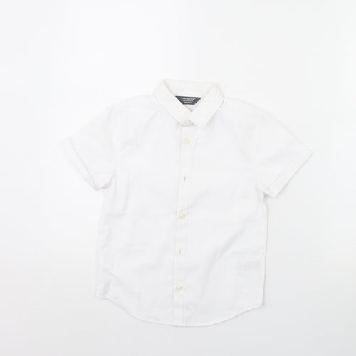 Primark Boys White   Basic Button-Up Size 5 Years