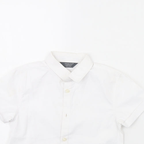 Primark Boys White   Basic Button-Up Size 5 Years
