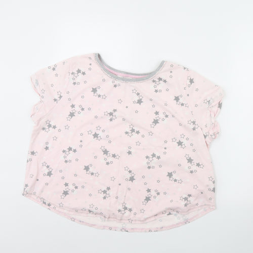 Time to Dream Womens Pink Solid  Cami Pyjama Top Size L