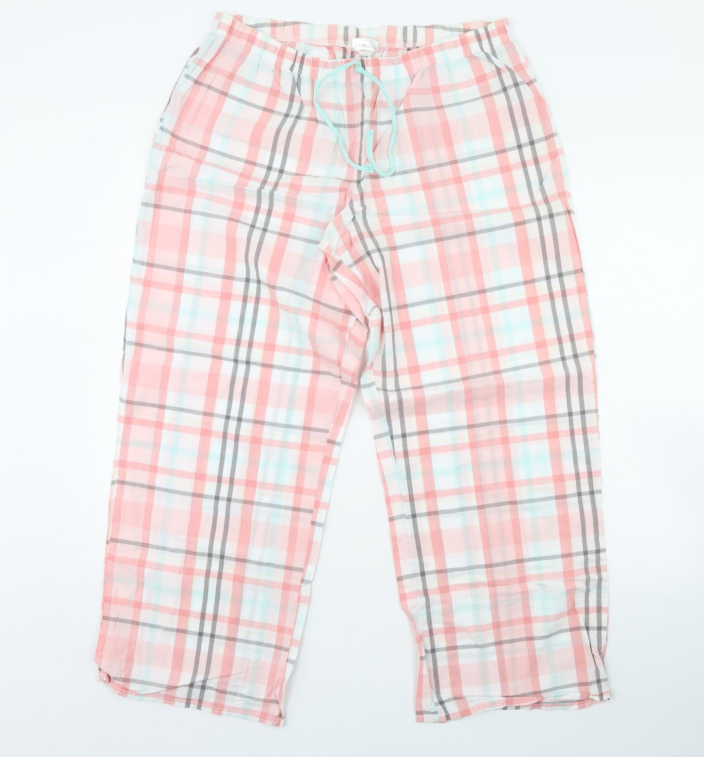 Me to you Womens Pink Check  Cami Pyjama Pants Size 16